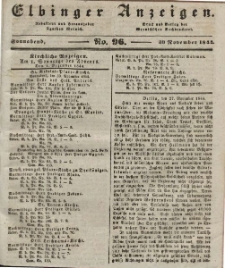 Elbinger Anzeigen, Nr. 96. Sonnabend, 30. November 1844