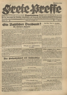 Freie Presse, Nr. 115 Donnerstag 25. August 1927 3. Jahrgang