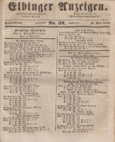 Elbinger Anzeigen, Nr. 37. Sonnabend, 10. Mai 1845