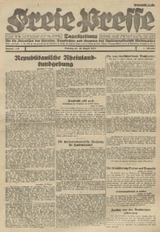 Freie Presse, Nr. 119 Dienstag 30. August 1927 3. Jahrgang