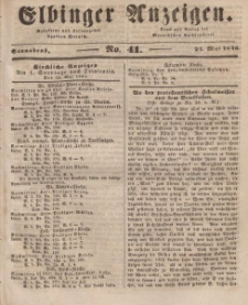 Elbinger Anzeigen, Nr. 41. Sonnabend, 24. Mai 1845