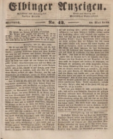 Elbinger Anzeigen, Nr. 42. Mittwoch, 28. Mai 1845