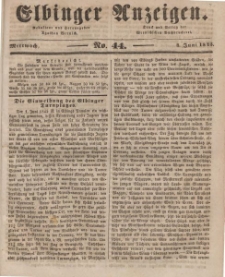 Elbinger Anzeigen, Nr. 44. Mittwoch, 4. Juni 1845