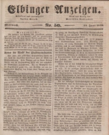Elbinger Anzeigen, Nr. 50. Mittwoch, 25. Juni 1845