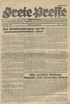 Freie Presse, Nr. 120 Mittwoch 31. August 1927 3. Jahrgang