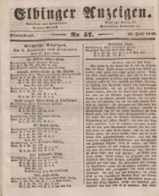 Elbinger Anzeigen, Nr. 57. Sonnabend, 19. Juli 1845