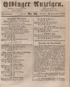 Elbinger Anzeigen, Nr. 95. Sonnabend, 29. November 1845