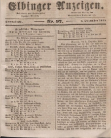 Elbinger Anzeigen, Nr. 97. Sonnabend, 6. Dezember 1845