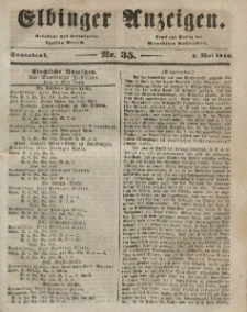 Elbinger Anzeigen, Nr. 35. Sonnabend, 2. Mai 1846