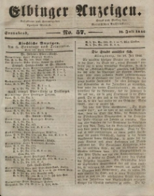 Elbinger Anzeigen, Nr. 57. Sonnabend, 18. Juli 1846