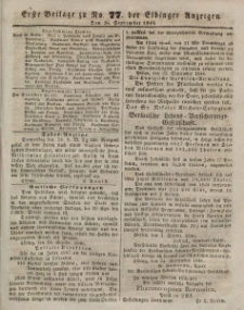 Elbinger Anzeigen, Nr. 77. Sonnabend, 26. September 1846
