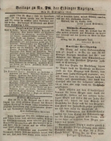 Elbinger Anzeigen, Nr. 78. Mittwoch, 30. September 1846