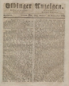 Elbinger Anzeigen, Nr. 94. Mittwoch, 25. November 1846