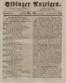 Elbinger Anzeigen, Nr. 97. Sonnabend, 5. Dezember 1846