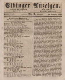 Elbinger Anzeigen, Nr. 9. Sonnabend, 30. Januar 1847