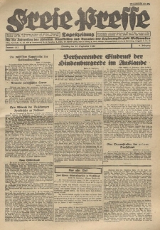 Freie Presse, Nr. 137 Dienstag 20. September 1927 3. Jahrgang