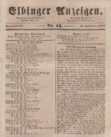 Elbinger Anzeigen, Nr. 17. Sonnabend, 27. Februar 1847