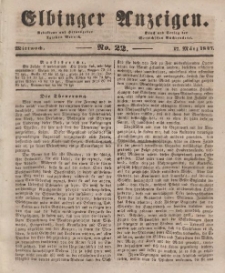 Elbinger Anzeigen, Nr. 22. Mittwoch, 17. März 1847