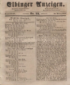 Elbinger Anzeigen, Nr. 23. Sonnabend, 20. März 1847