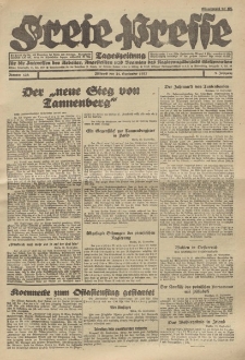 Freie Presse, Nr. 138 Mittwoch 21. September 1927 3. Jahrgang