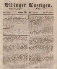 Elbinger Anzeigen, Nr. 32. Mittwoch, 21. April 1847