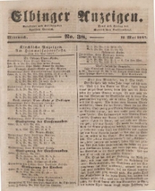 Elbinger Anzeigen, Nr. 38. Mittwoch, 12. Mai 1847
