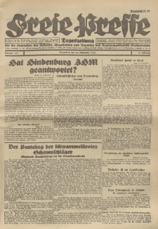 Freie Presse, Nr. 141 Sonnabend 24. September 1927 3. Jahrgang