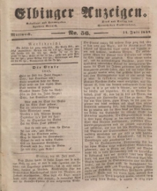 Elbinger Anzeigen, Nr. 56. Mittwoch, 14. Juli 1847