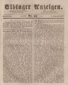 Elbinger Anzeigen, Nr. 62. Mittwoch, 4. August 1847
