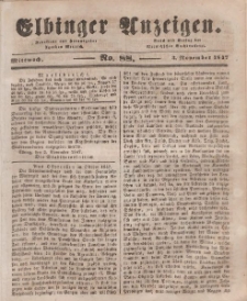 Elbinger Anzeigen, Nr. 86. Mittwoch, 27. Oktober 1847