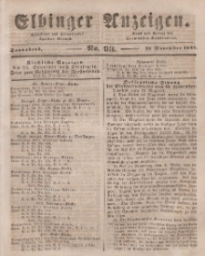 Elbinger Anzeigen, Nr. 93. Sonnabend, 20. November 1847
