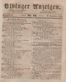 Elbinger Anzeigen, Nr. 99. Sonnabend, 11. Dezember 1847