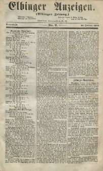 Elbinger Anzeigen, Nr. 9. Sonnabend, 31. Januar 1857