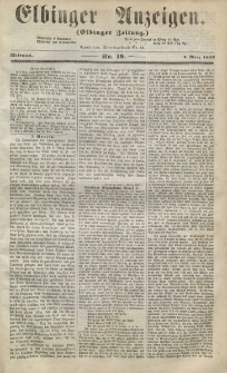 Elbinger Anzeigen, Nr. 18. Mittwoch, 4. März 1857
