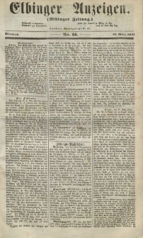 Elbinger Anzeigen, Nr. 24. Mittwoch, 25. März 1857
