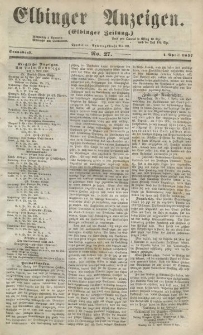 Elbinger Anzeigen, Nr. 27. Sonnabend, 4. April 1857