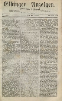 Elbinger Anzeigen, Nr. 32. Mittwoch, 22. April 1857