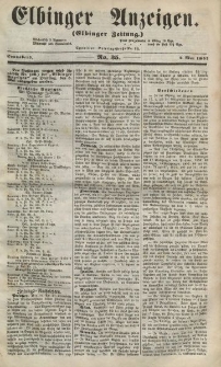 Elbinger Anzeigen, Nr. 35. Sonnabend, 2. Mai 1857