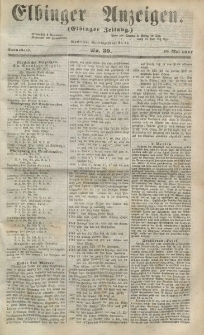 Elbinger Anzeigen, Nr. 39. Sonnabend, 16. Mai 1857