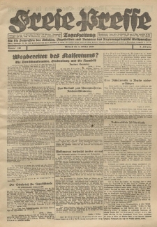 Freie Presse, Nr. 150 Mittwoch 5. October 1927 3. Jahrgang