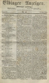 Elbinger Anzeigen, Nr. 47. Sonnabend, 13. Juni 1857