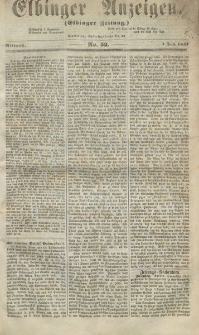 Elbinger Anzeigen, Nr. 52. Mittwoch, 1. Juli 1857