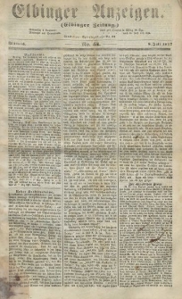 Elbinger Anzeigen, Nr. 54. Mittwoch, 8. Juli 1857