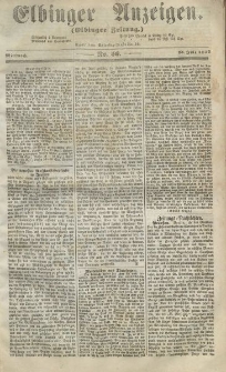 Elbinger Anzeigen, Nr. 56. Mittwoch, 15. Juli 1857
