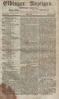 Elbinger Anzeigen, Nr. 57. Sonnabend, 18. Juli 1857