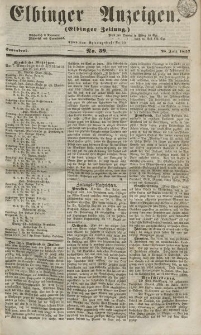 Elbinger Anzeigen, Nr. 59. Sonnabend, 25. Juli 1857