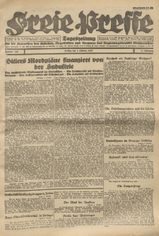 Freie Presse, Nr. 152 Freitag 7. October 1927 3. Jahrgang