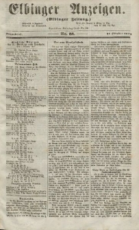 Elbinger Anzeigen, Nr. 88. Sonnabend, 31. Oktober 1857