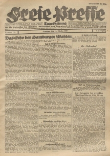 Freie Presse, Nr. 155 Dienstag 11. October 1927 3. Jahrgang