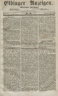 Elbinger Anzeigen, Nr. 95. Mittwoch, 25. November 1857